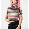 Killstar Rainbow Child 70's Crop Top Multicolour New In