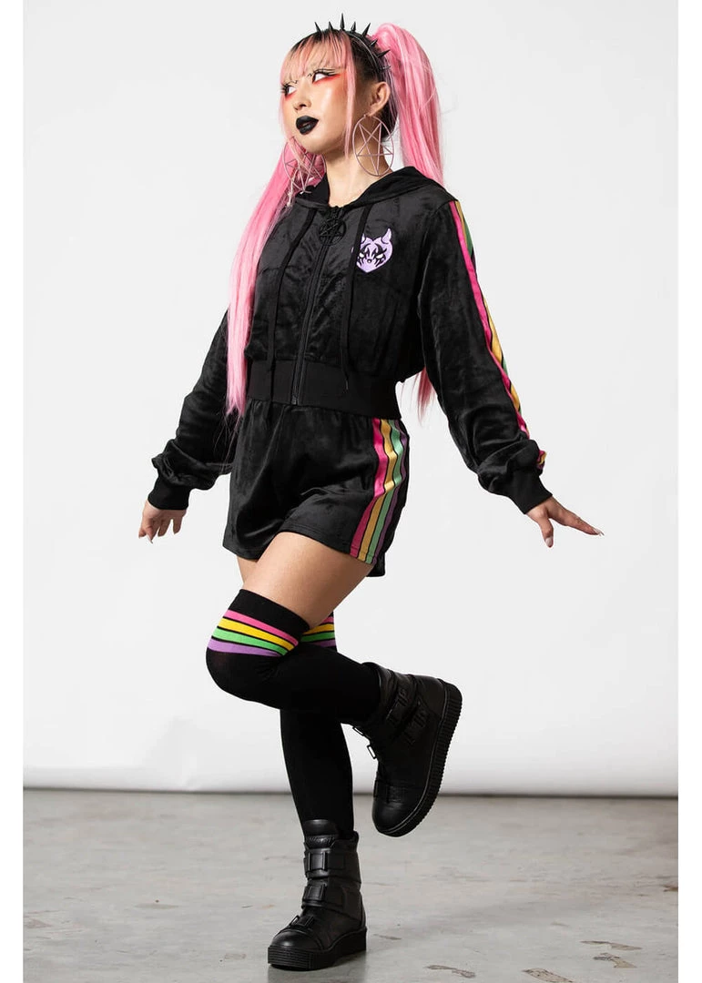 Killstar Fantasy Rainbow High Socks Black New In