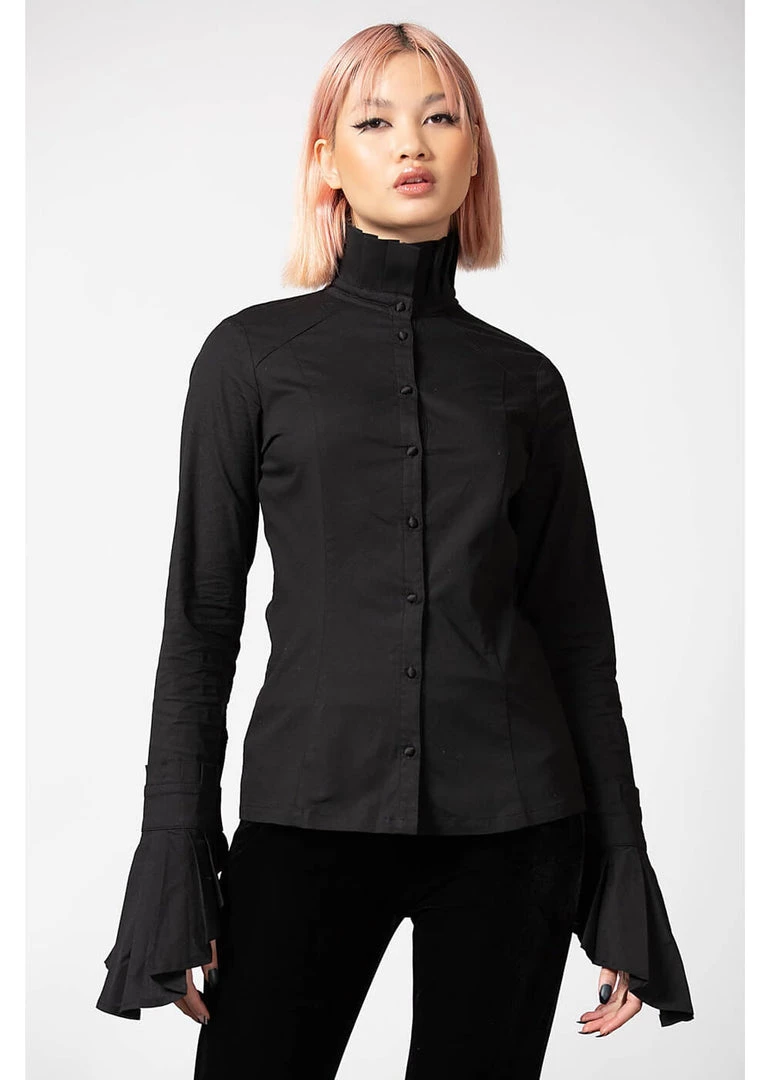 New In Killstar Feronia Shirt Blouse Black