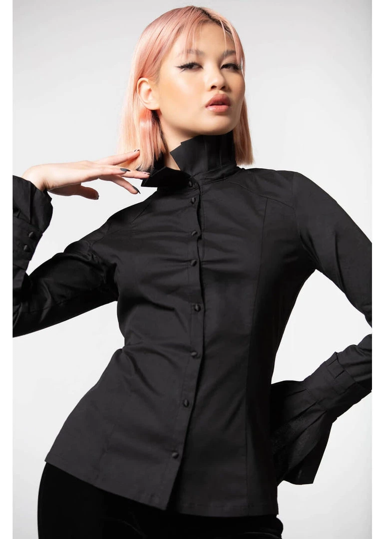 New In Killstar Feronia Shirt Blouse Black