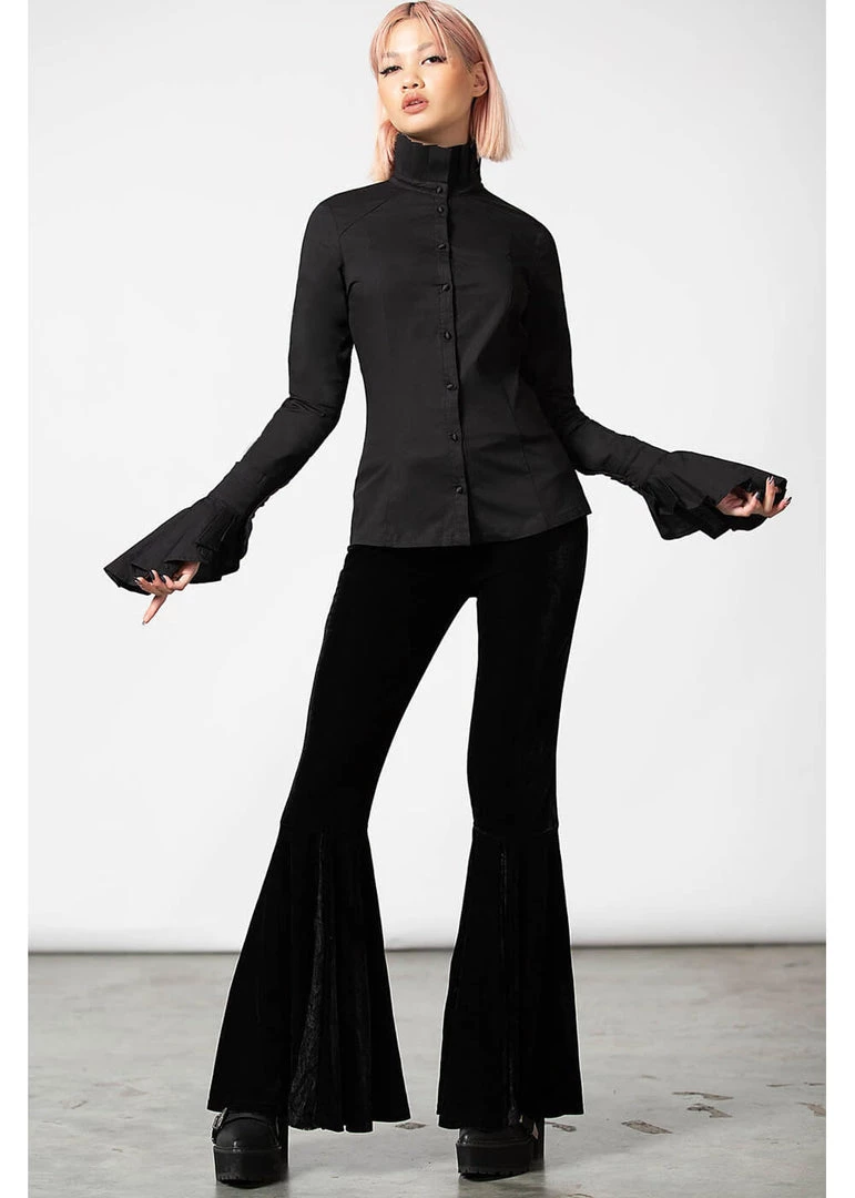 New In Killstar Feronia Shirt Blouse Black