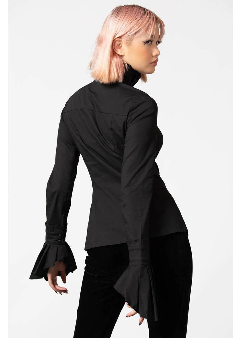 New In Killstar Feronia Shirt Blouse Black