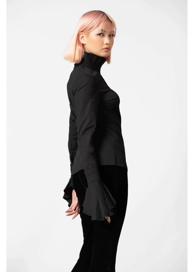 New In Killstar Feronia Shirt Blouse Black