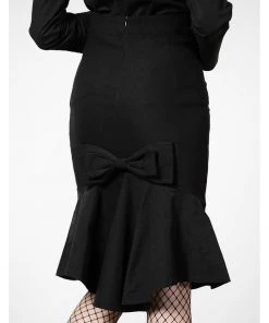 Killstar Chantra Pencil Skirt Black