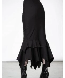 Killstar Devina Maxi Skirt Black