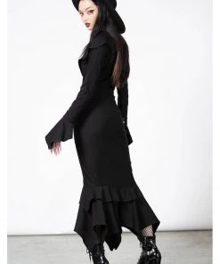 Killstar Devina Maxi Skirt Black