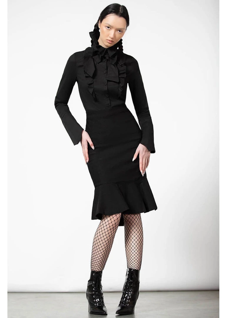 Killstar Hellisa Rue Shirt Blouse Black New In