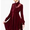 Killstar Nymyra Velvet Cameo 60's Dress Blood Red New In