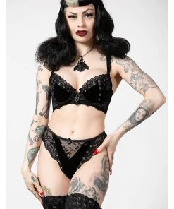 New In Killstar Sacred Spirits Velvet Panty Black