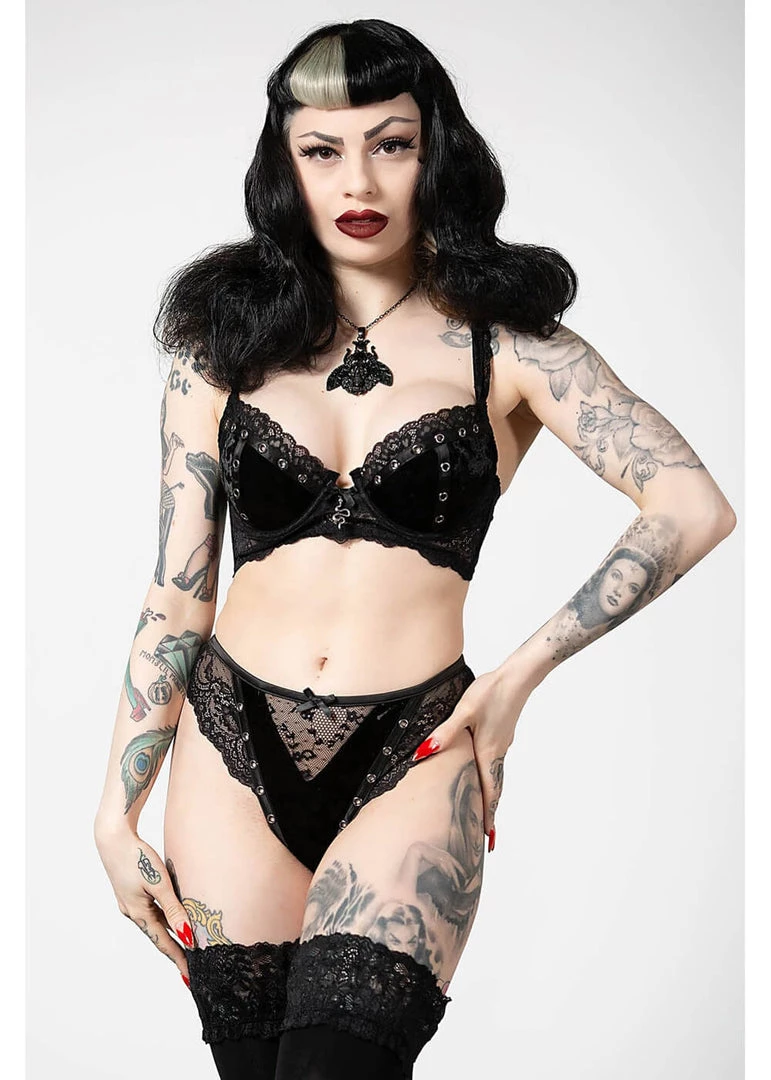 New In Killstar Sacred Spirits Velvet Panty Black