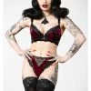 Killstar Sacred Spirits Velvet Panty Bloodred