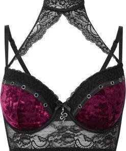 Killstar Mercy Lace Bra Bloodred New In
