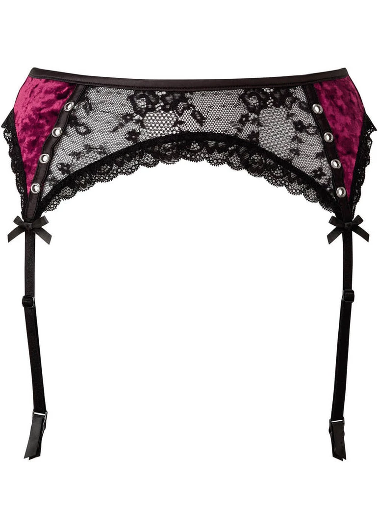 New In Killstar Mercy Lace Garter Belt Bloodred