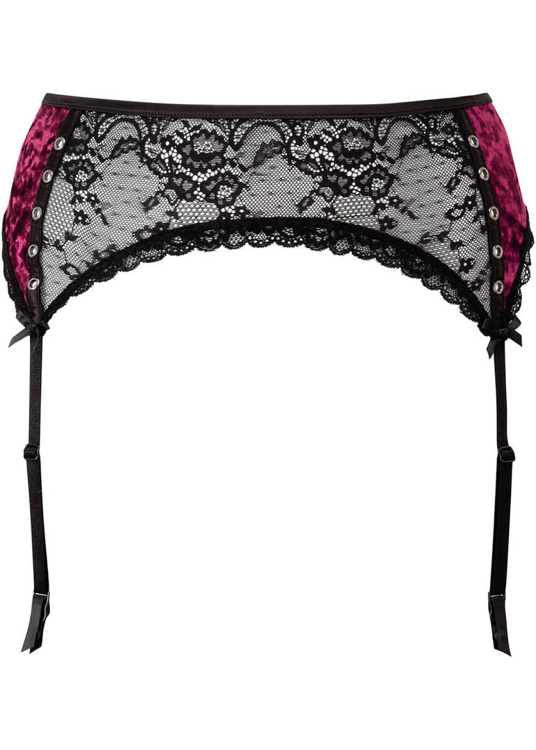 New In Killstar Mercy Lace Garter Belt Bloodred