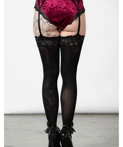 New In Killstar Mercy Lace Garter Belt Bloodred
