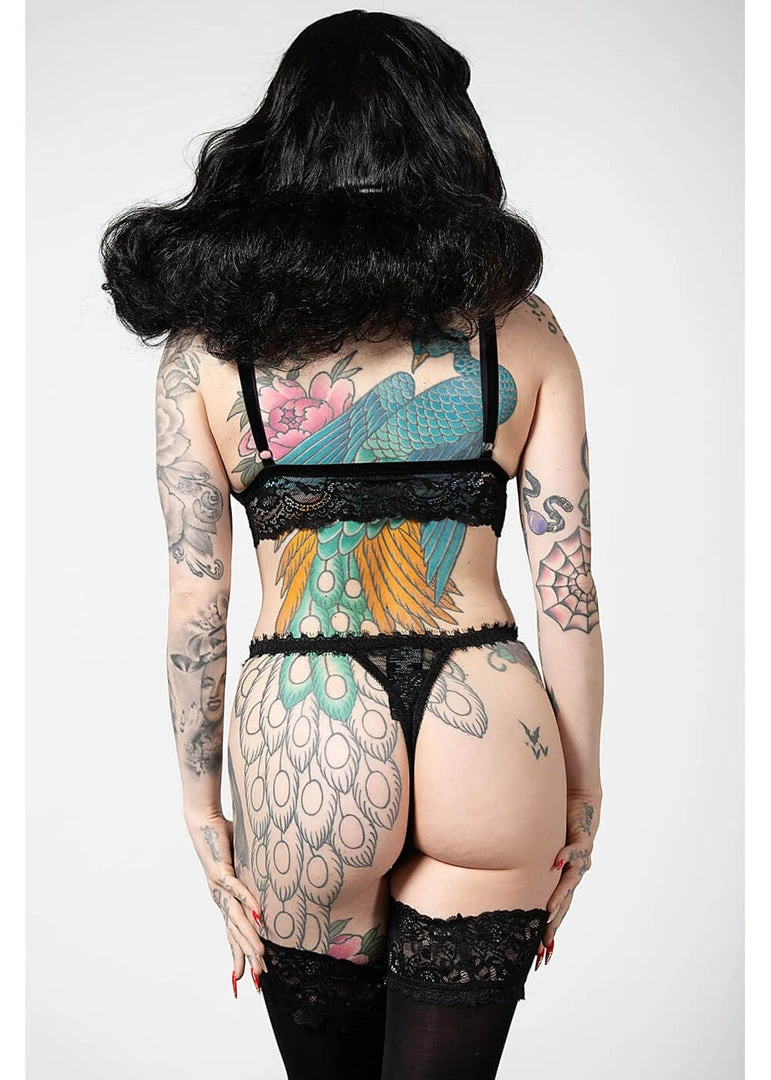 Killstar Etienne Lace Bralet Black New In