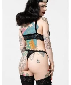 Killstar Be Veiled Lace Panty Black New In