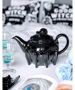 New In Killstar Arachnid Spider Teapot Black