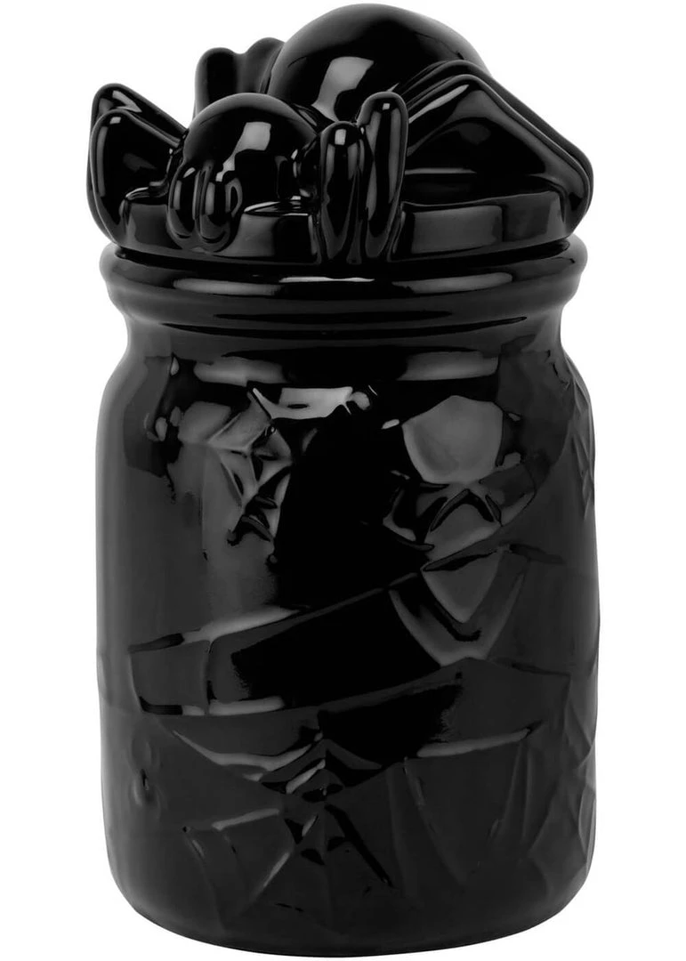 Killstar Arachnid Spider Ceramic Jar Black New In