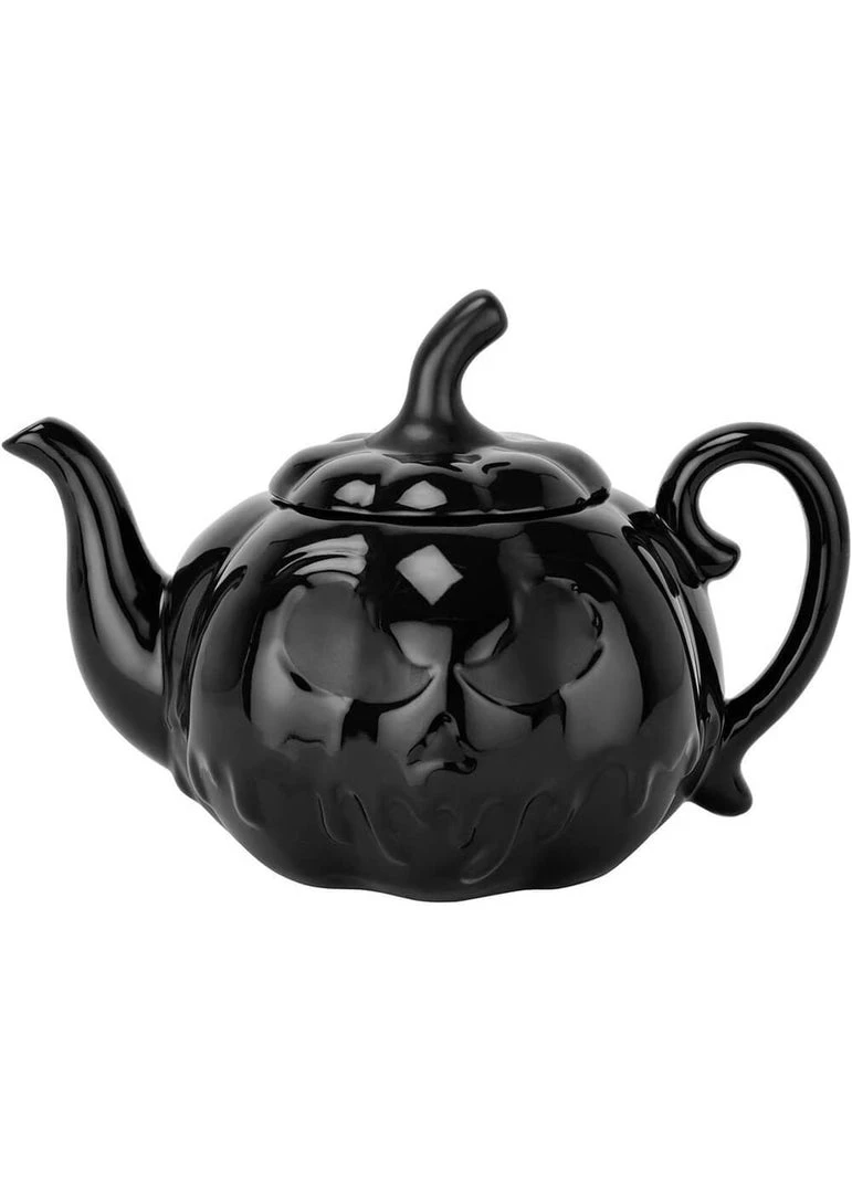 New In Killstar Jack O'Lantern Teapot Black