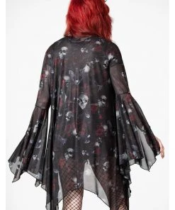 New In Killstar Fairy Moss Mesh Cover Up Black