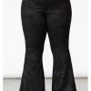 Killstar Black Lily 70's Bell Bottoms Flare Trousers Black New In