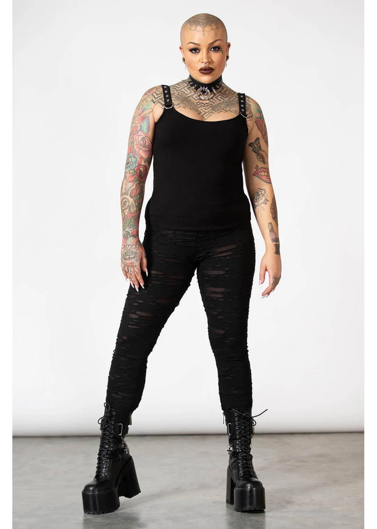 New In Killstar Deserter Leggings Black