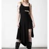 Killstar Corvia Bayonette Asymmetric Dress Black