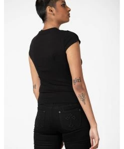 Killstar Trudy Keyhole Top Black New In