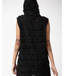 Killstar Hunters Hooded Vest Top Black