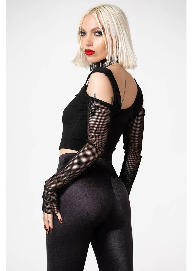 Killstar Hardcore Pentagram Leggings Black New In