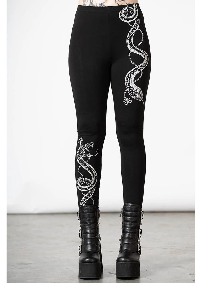 Killstar Serpent Storm Leggings Black