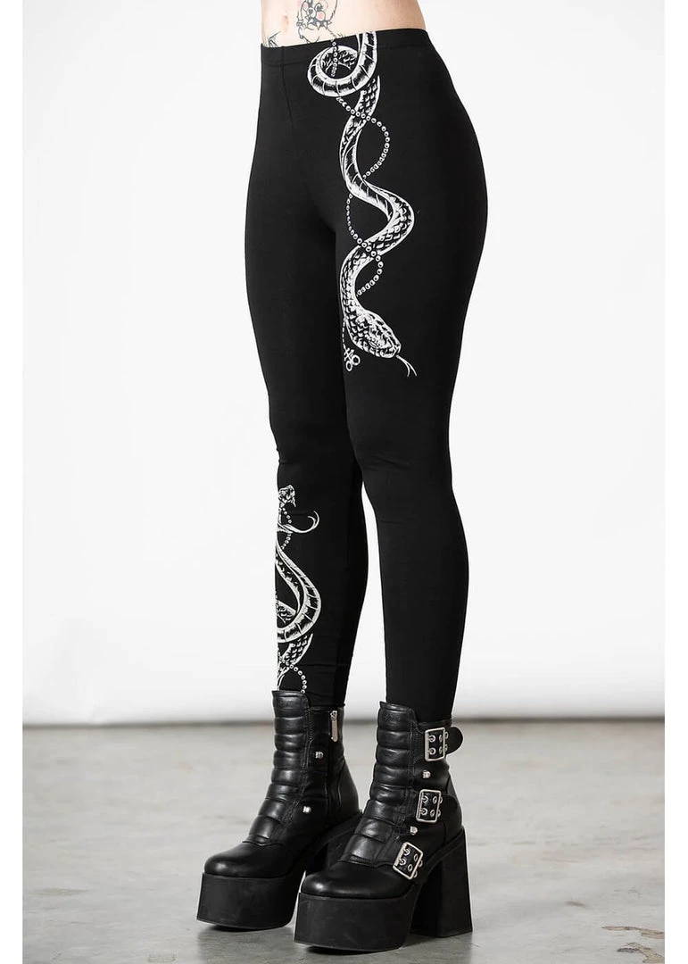 Killstar Serpent Storm Leggings Black