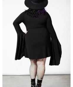 New In Killstar Hagatha Sorceress 70's Dress Black
