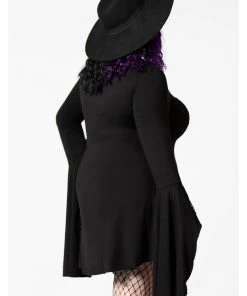 New In Killstar Hagatha Sorceress 70's Dress Black