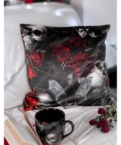 Killstar Haunted Garden Cushion Cover Black