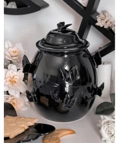 Killstar Darkspell Ceramic Cookie Jar Black