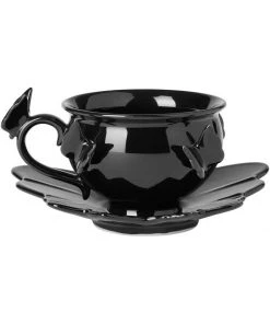 Killstar Darkspell Teacup & Saucer Black New In