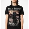Killstar Full Moon Cat T-Shirt Black New In