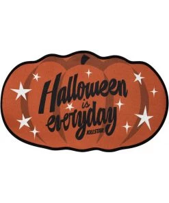 Killstar Halloween Pumpkin Doormat Orange New In