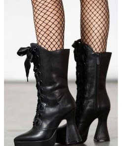 New In Killstar After Dark Boots Black