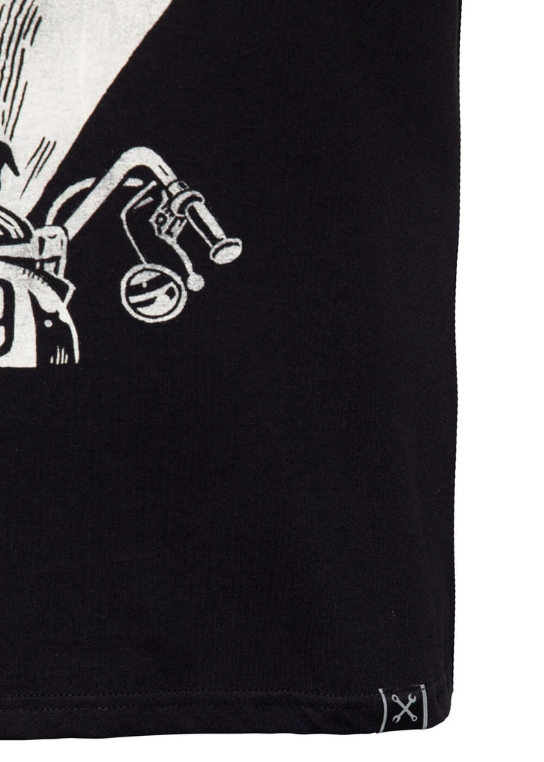 King Kerosin Mens Bunny In The Headlights T-Shirt Black New In