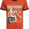 New In King Kerosin Mens California Bitchin T-Shirt Rust