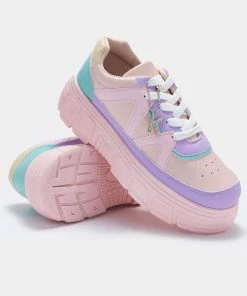 Koi Footwear Aiya Kawaii Platform Trainers Sneakers In Pastel New In