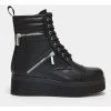 Koi Footwear Hoya Platform 80's Boots Black New In