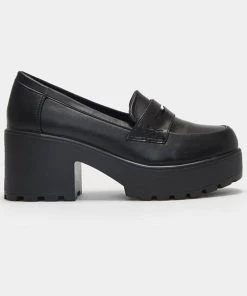 Koi Footwear Vigo Platform 60's Shoes Black New In