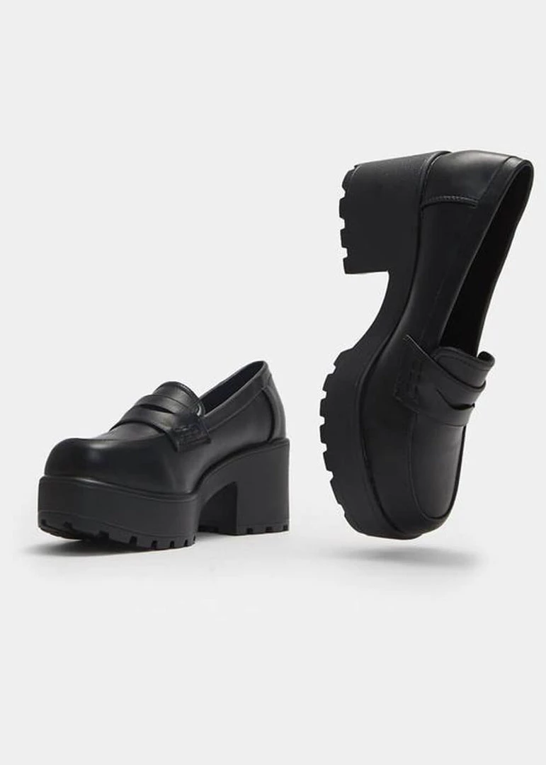 Koi Footwear Vigo Platform 60's Shoes Black New In