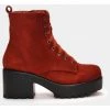 New In Koi Footwear Sienna Suede 60's Boots Rust