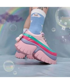 New In Koi Footwear My Little Unicorn Platform Sneakers Pink