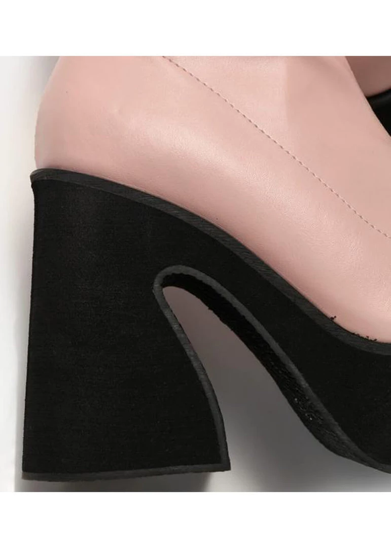 New In Koi Footwear Dolly Cloud Sweetheart 60's Boots Pink